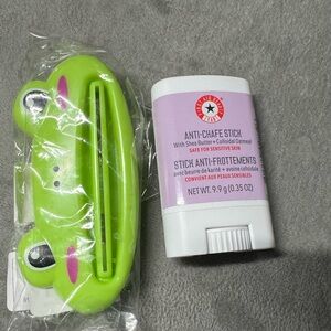 The fun girly kit: anti-chafe and toothpaste grip